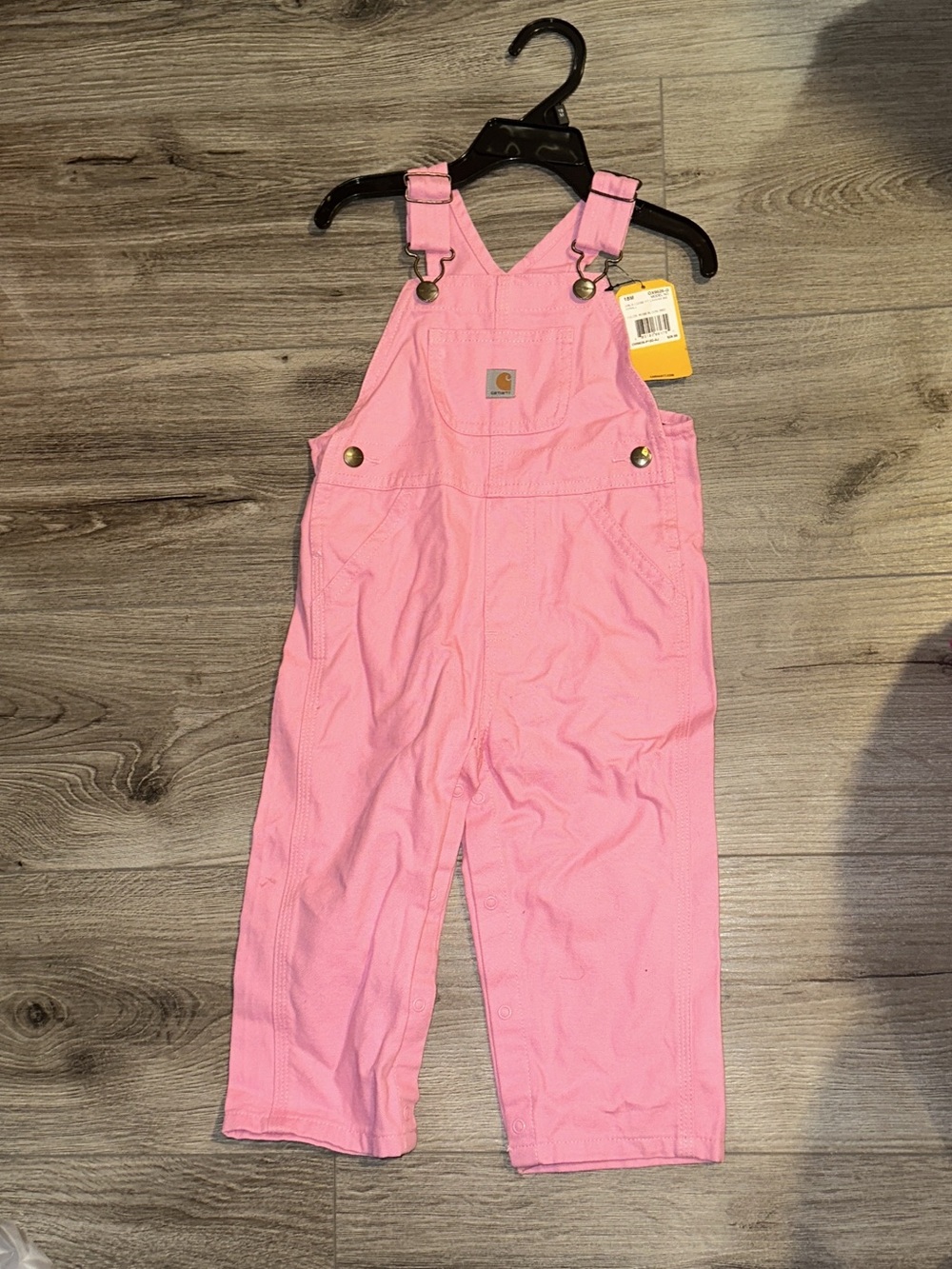 Carhartt Pink Kids Canvas Overalls - Classic Workwear Style